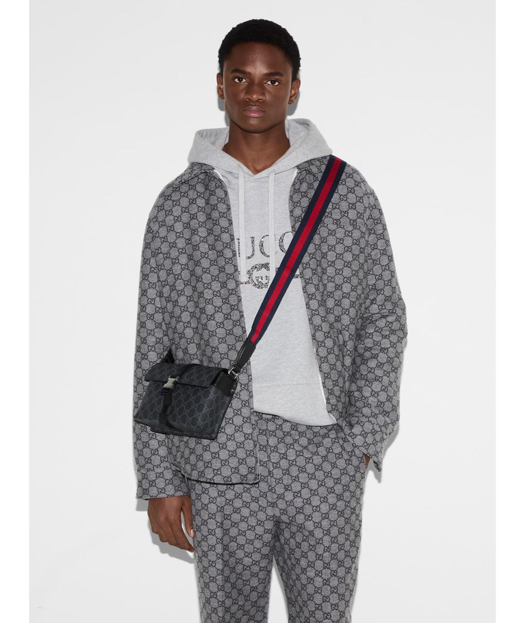 GUCCI Черная кожаная сумка на плечо, фото 2