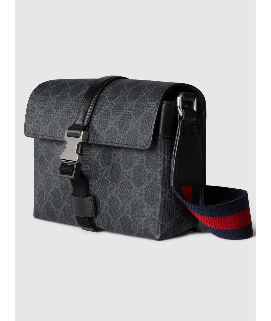 GUCCI Черная кожаная сумка на плечо, фото 3