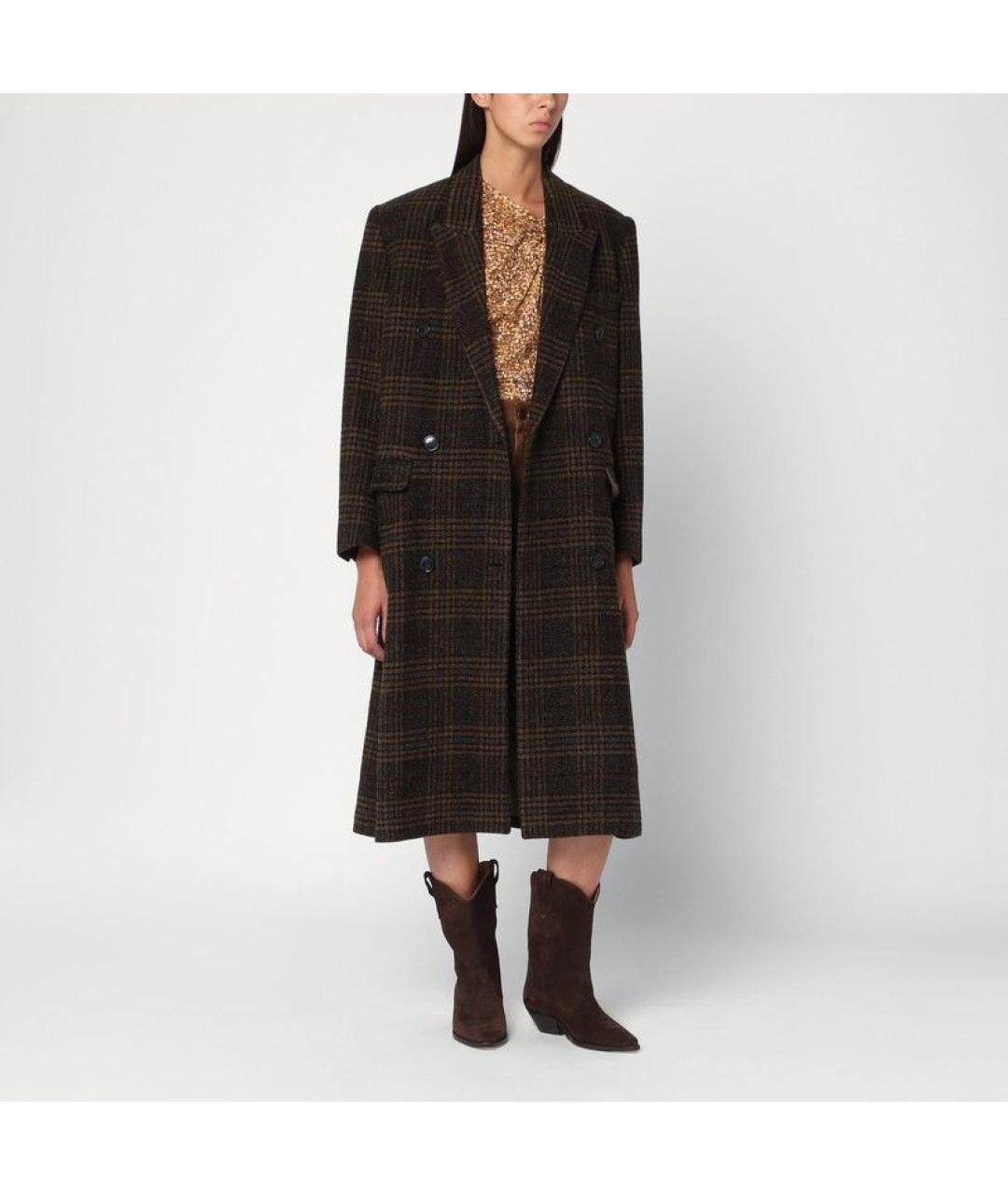 ISABEL MARANT Зеленые шерстяное пальто, фото 2