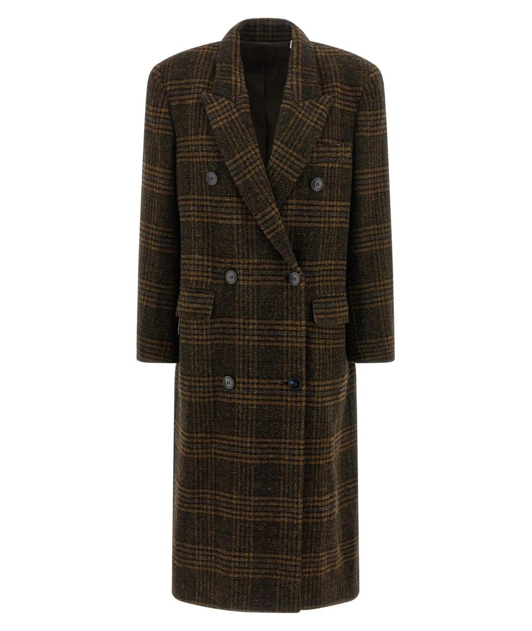 ISABEL MARANT Зеленые шерстяное пальто, фото 1