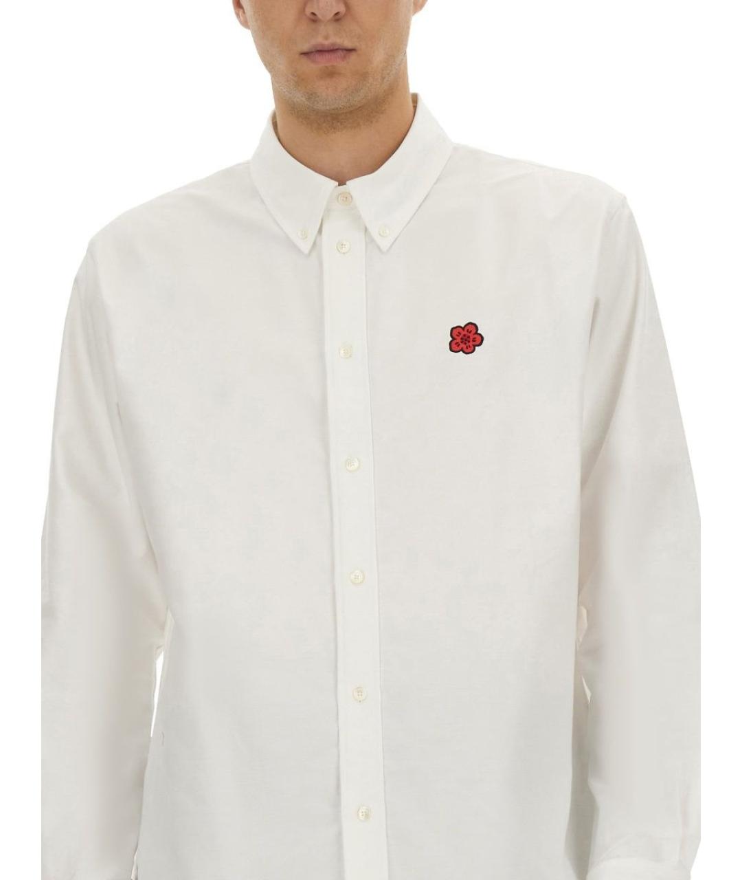 KENZO Белая хлопковая кэжуал рубашка, фото 3