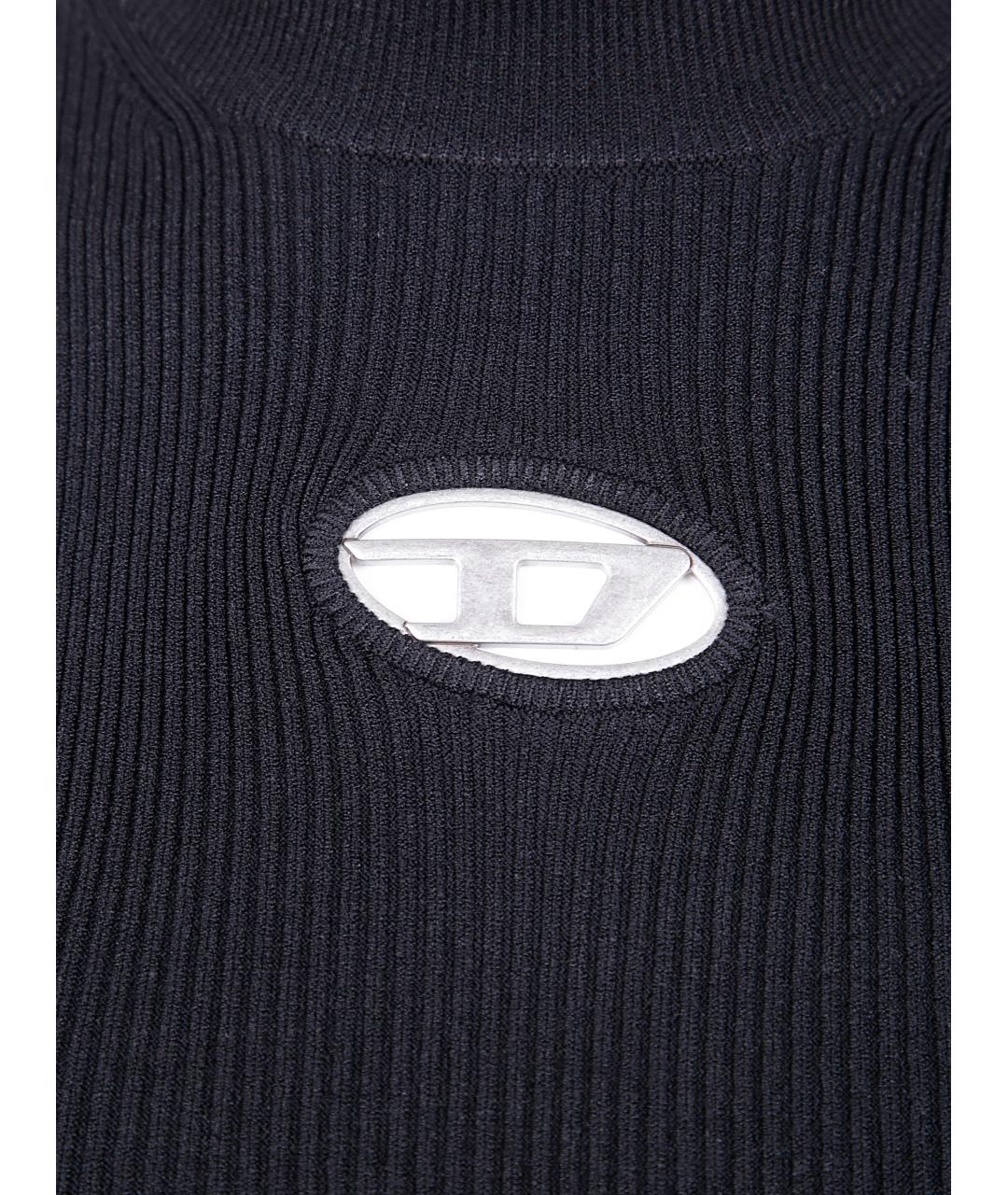 DIESEL Черная полиэстеровая майка, фото 3