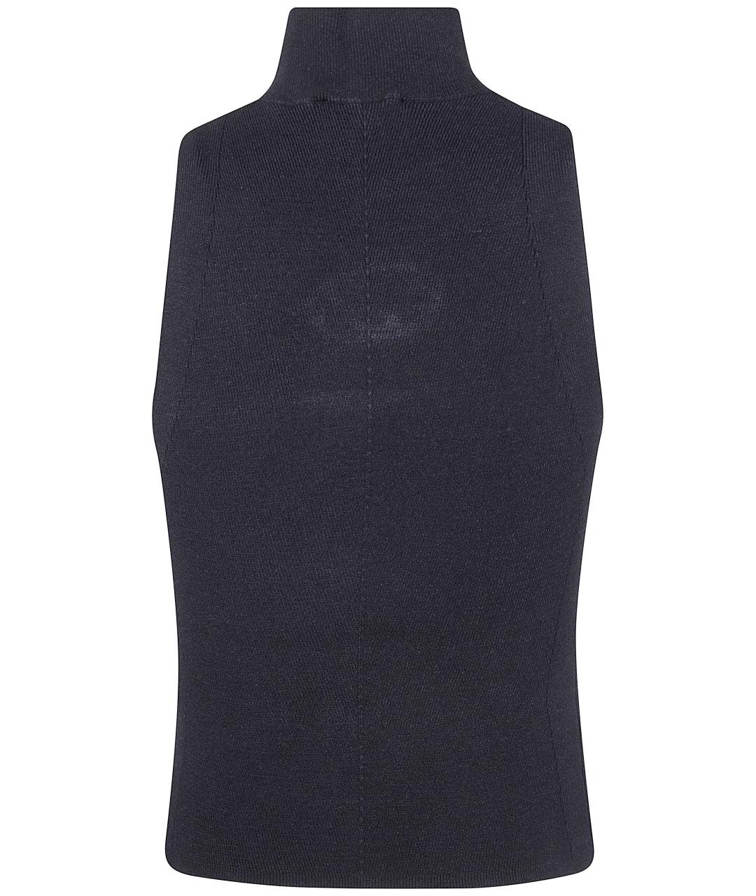 DIESEL Черная полиэстеровая майка, фото 2