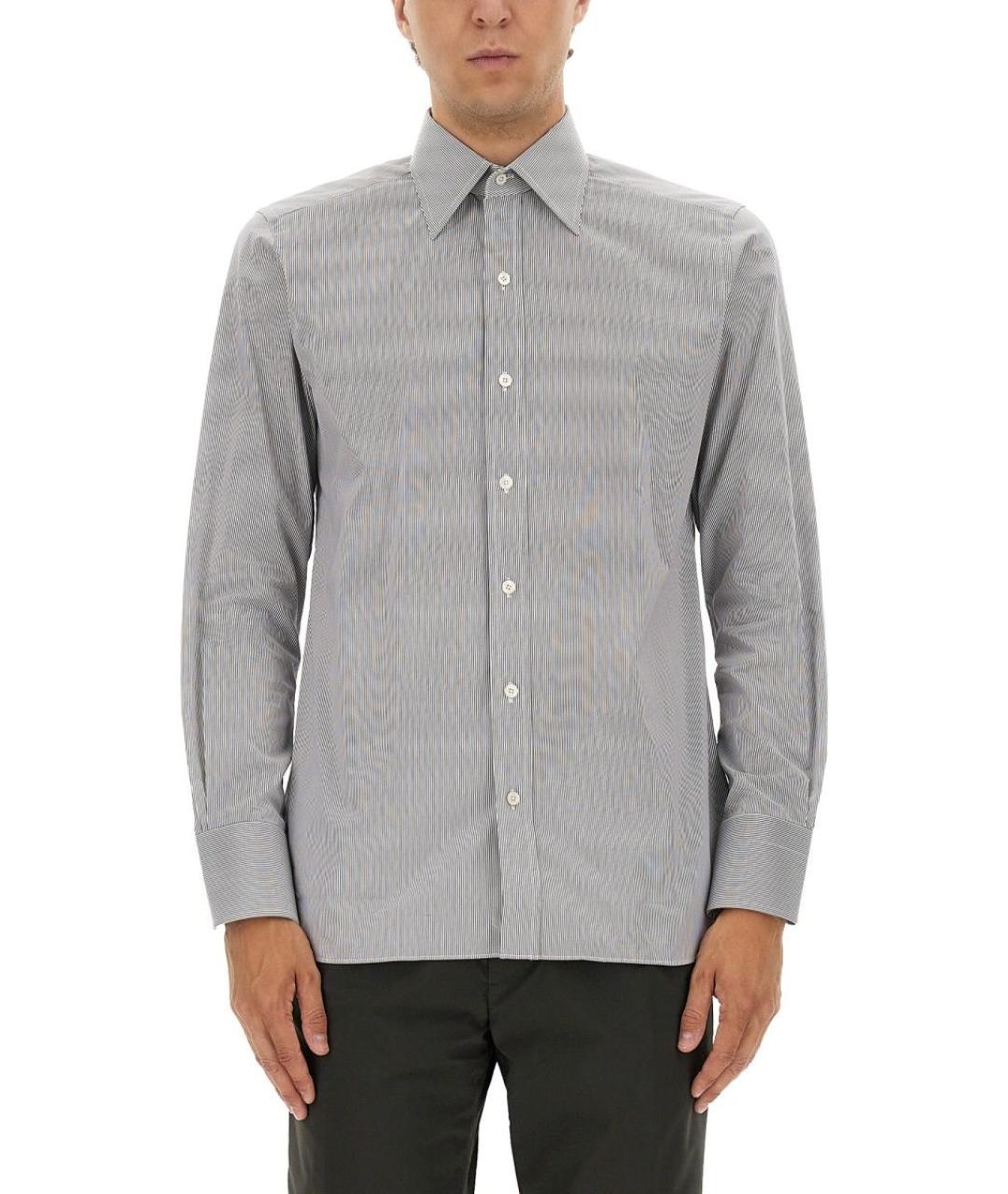 TOM FORD Белая хлопковая кэжуал рубашка, фото 2