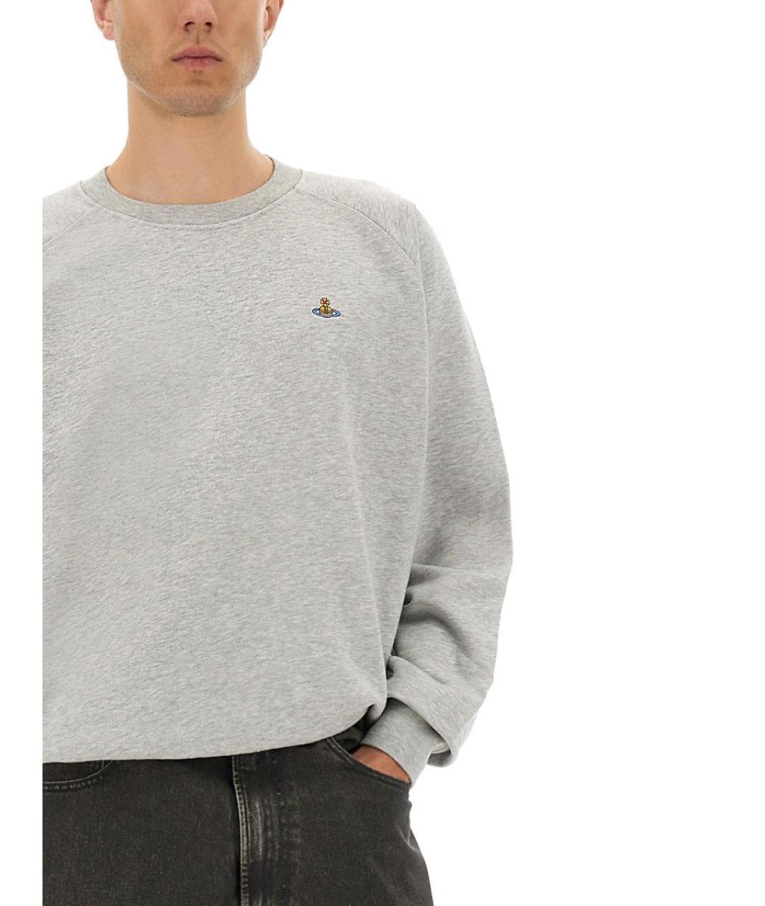 VIVIENNE WESTWOOD Серый хлопковый джемпер / свитер, фото 5