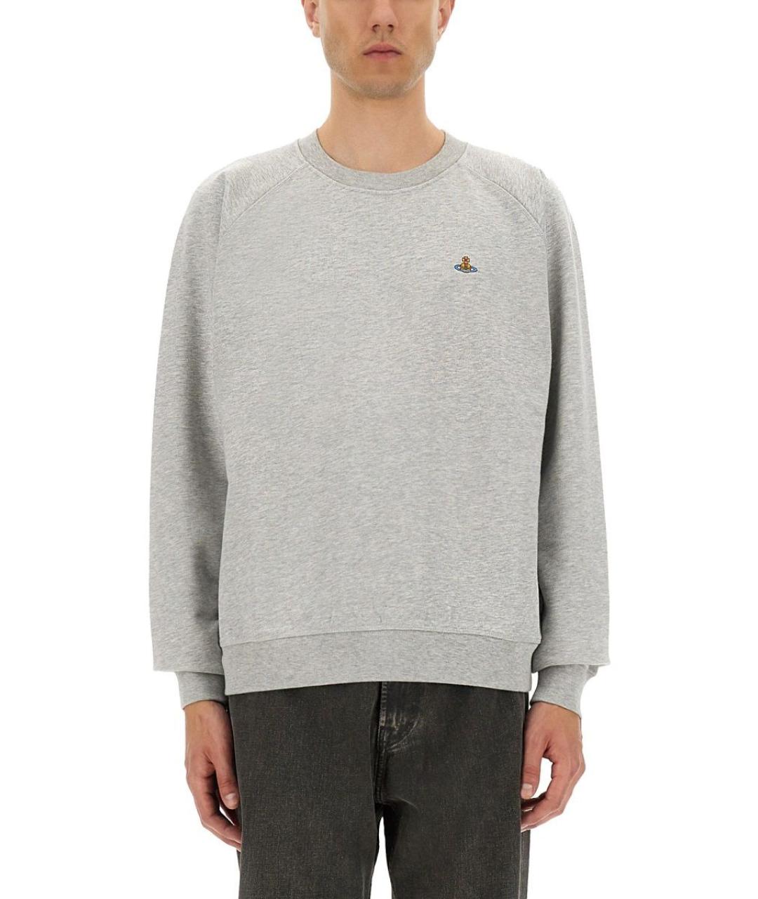 VIVIENNE WESTWOOD Серый хлопковый джемпер / свитер, фото 2