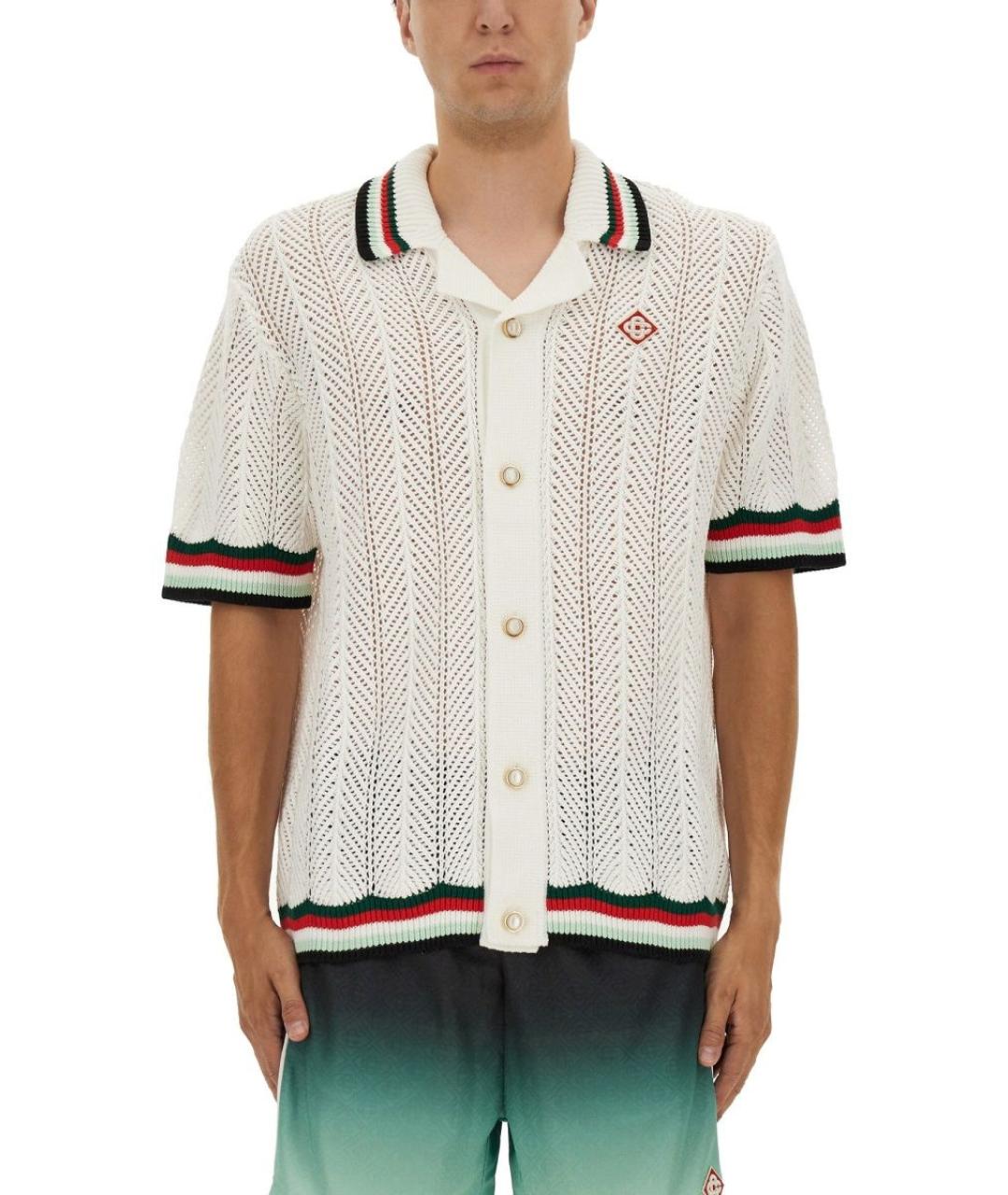 CASABLANCA Белая хлопковая кэжуал рубашка, фото 2