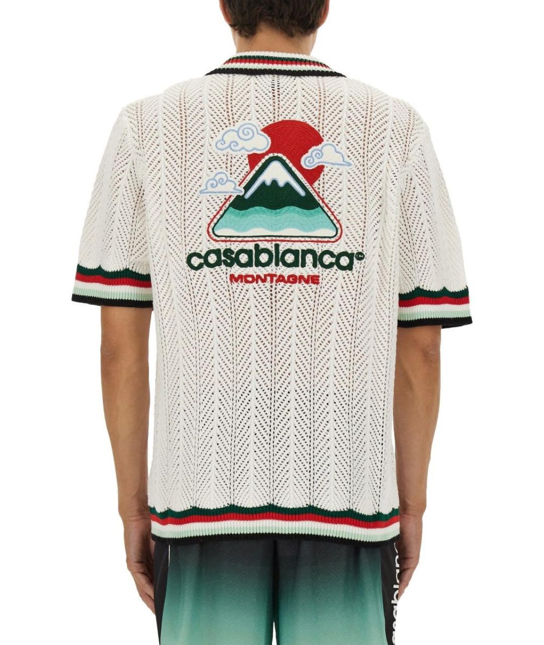 CASABLANCA Белая хлопковая кэжуал рубашка, фото 4