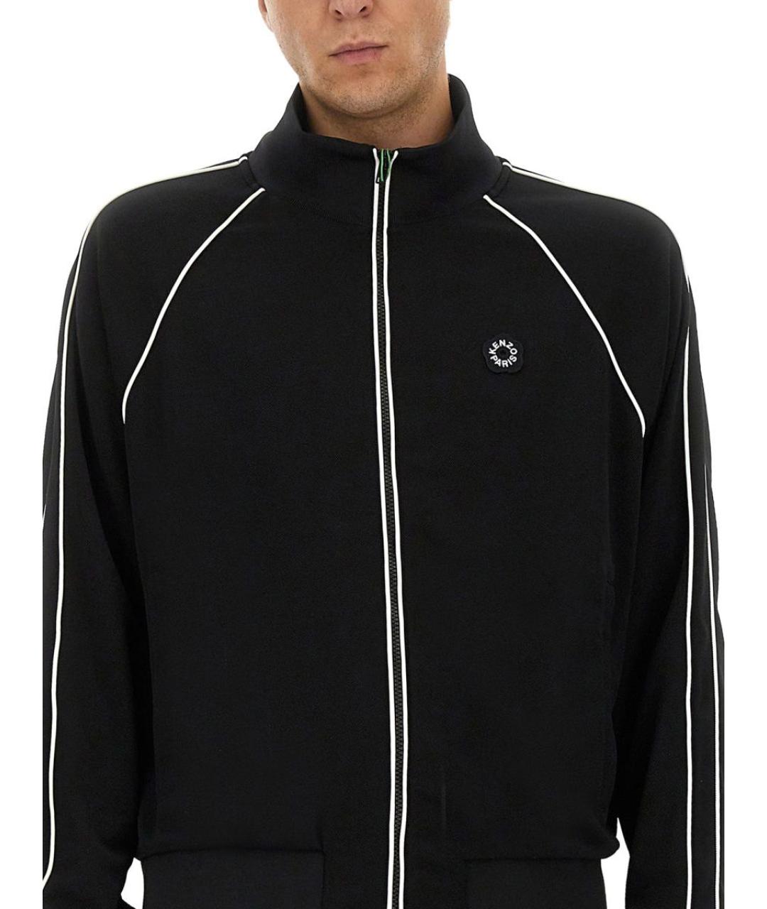 KENZO Черный полиэстеровый джемпер / свитер, фото 5