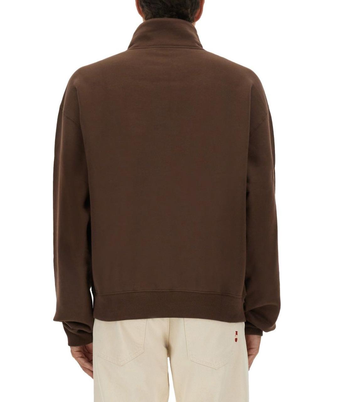 JACQUEMUS Коричневый хлопковый джемпер / свитер, фото 4