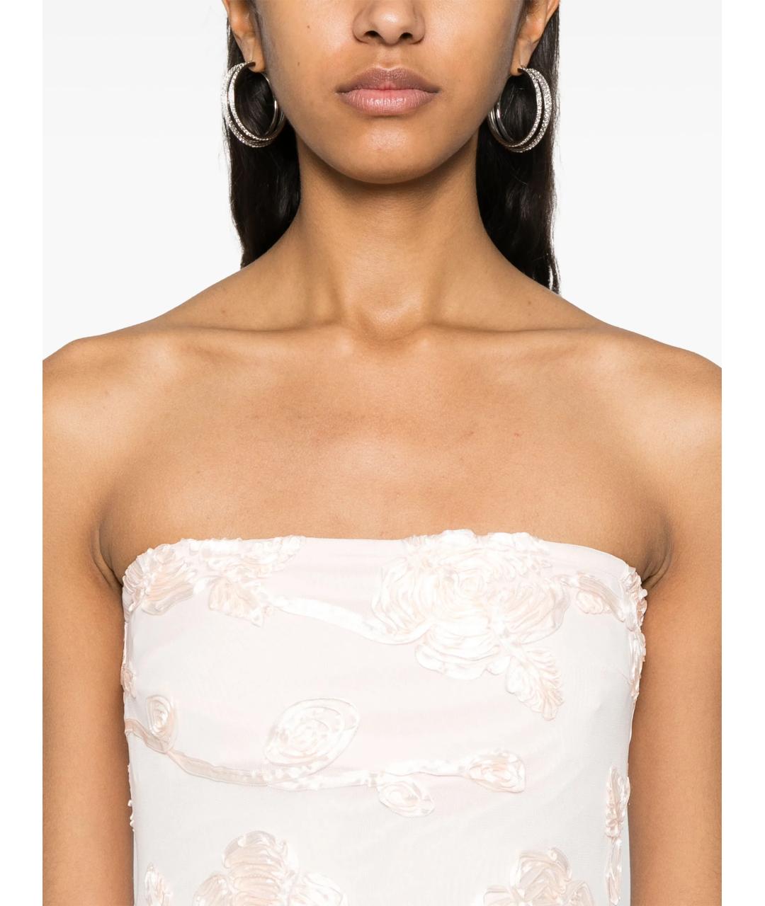 ROTATE Розовое полиэстеровое коктейльное платье, фото 4