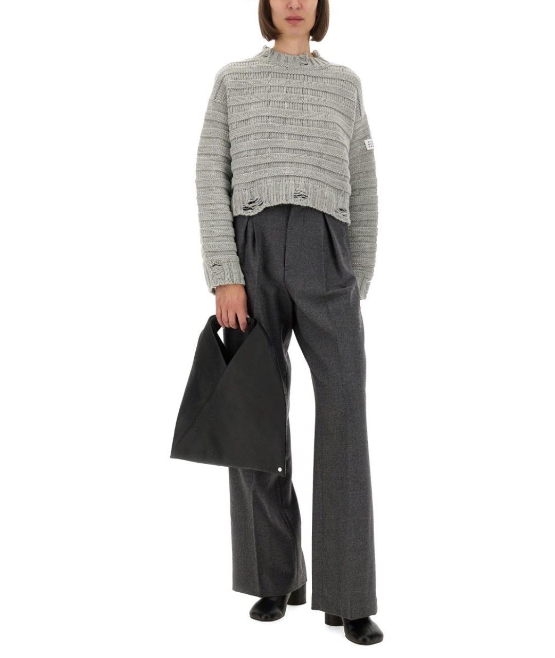 MM6 MAISON MARGIELA Серый шерстяной джемпер / свитер, фото 3
