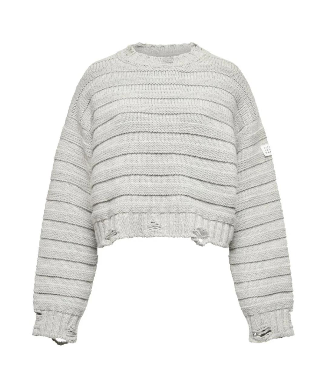 MM6 MAISON MARGIELA Серый шерстяной джемпер / свитер, фото 1