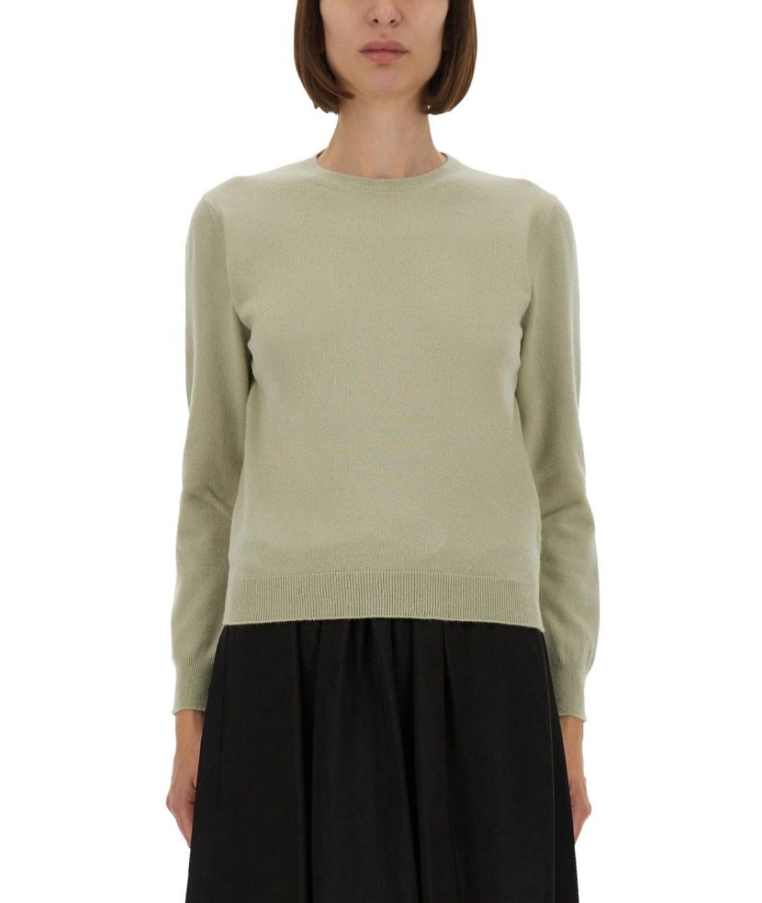 MAISON MARGIELA Зеленый шерстяной джемпер / свитер, фото 2