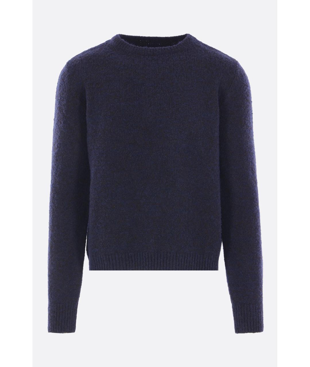 MAISON MARGIELA Темно-синий шерстяной джемпер / свитер, фото 6