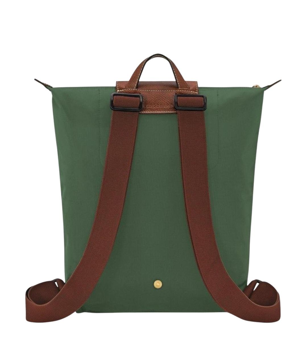 LONGCHAMP Зеленый синтетический рюкзак, фото 2