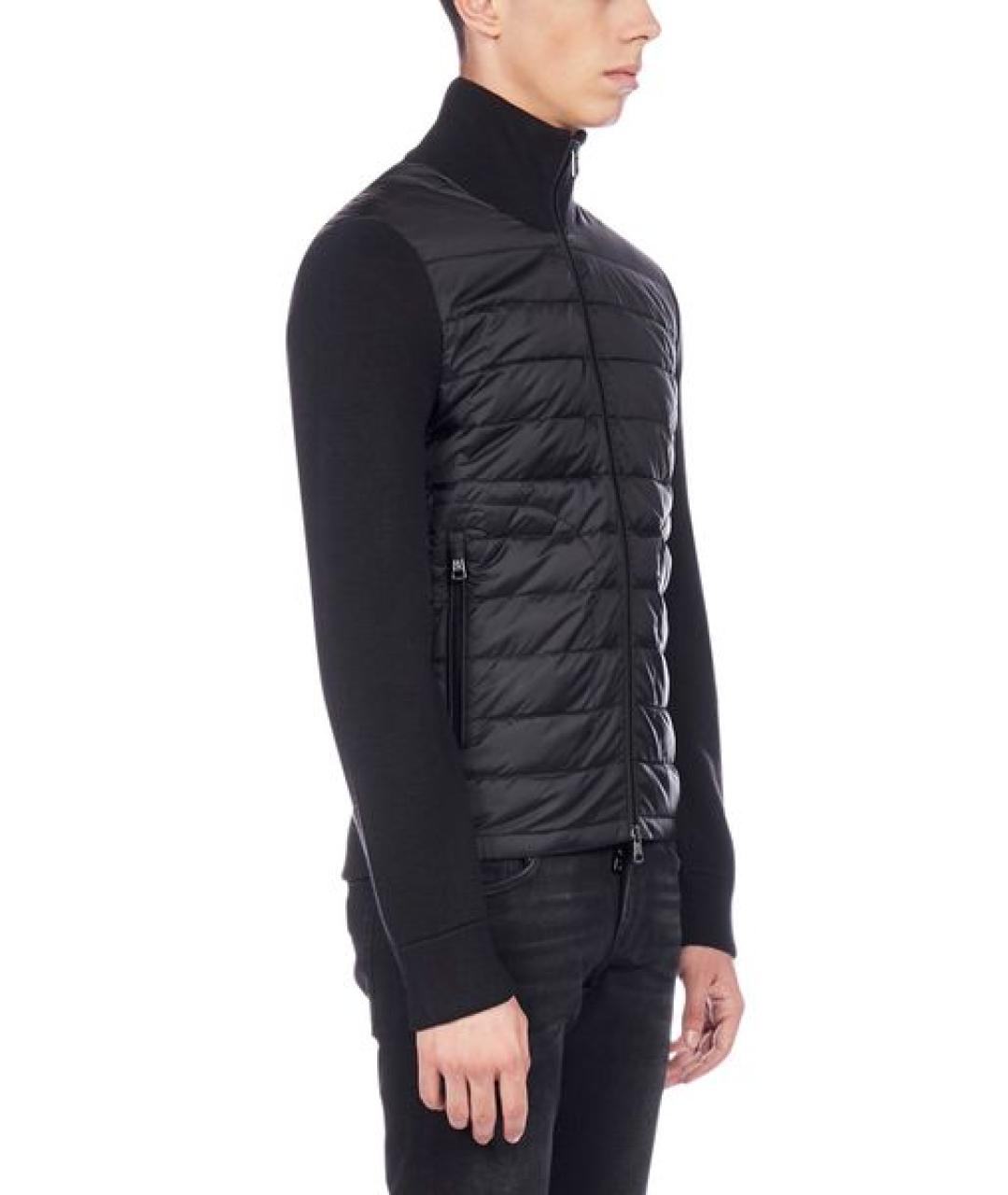 MONCLER Черная полиэстеровая куртка, фото 2