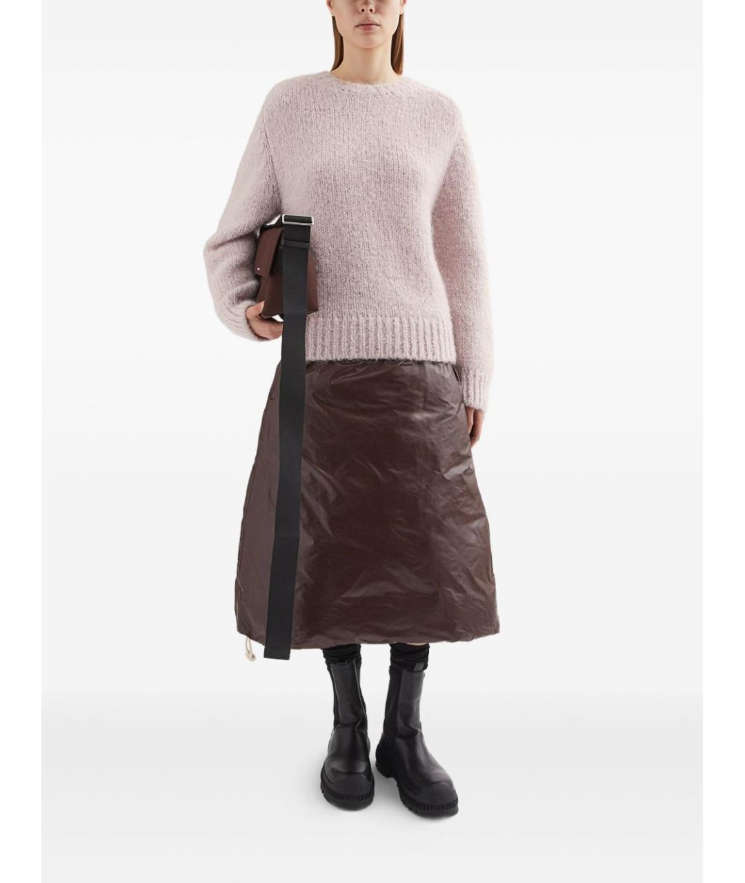 JIL SANDER Розовый шерстяной джемпер / свитер, фото 4