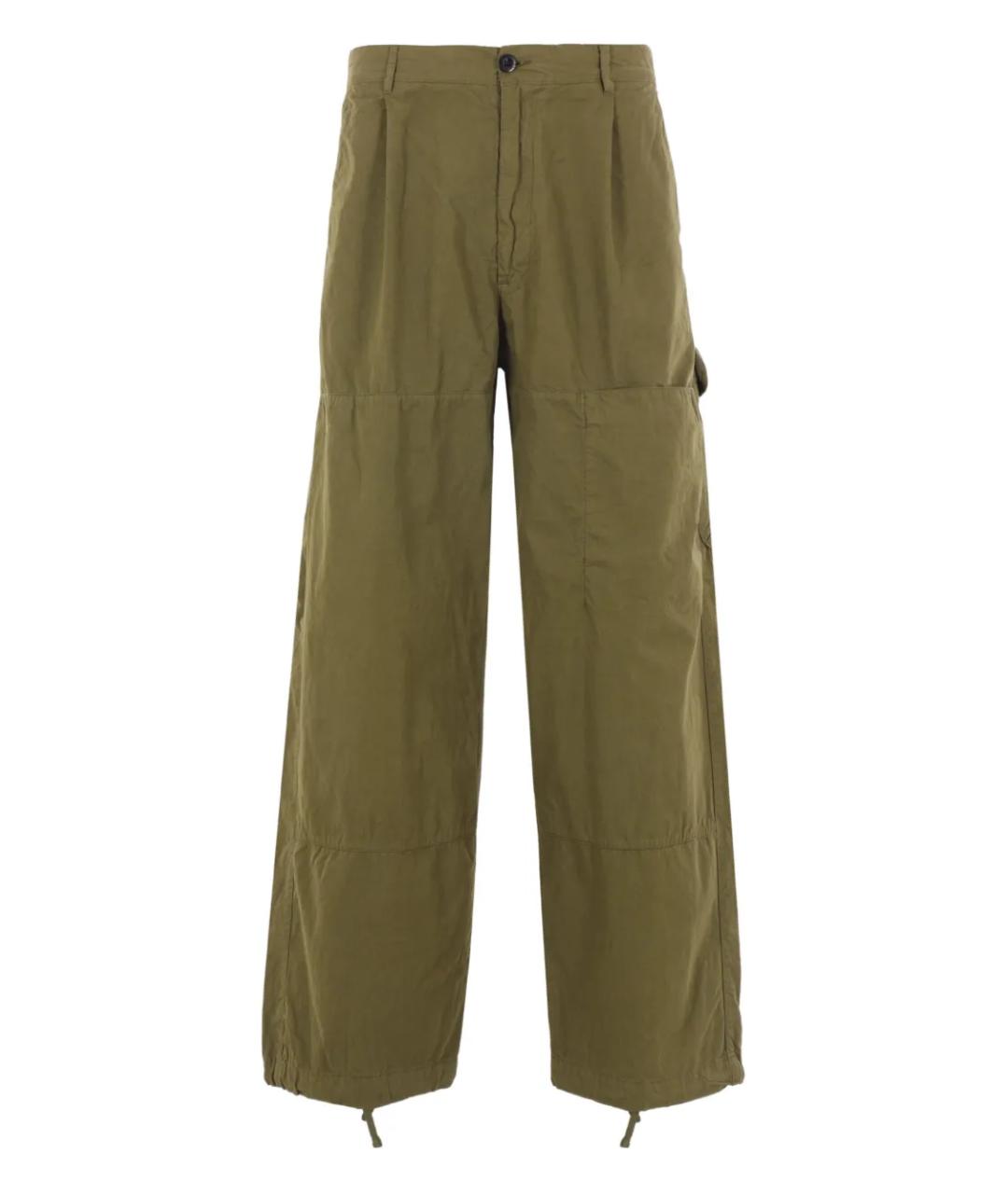 CP COMPANY Зеленые хлопковые повседневные брюки, фото 1