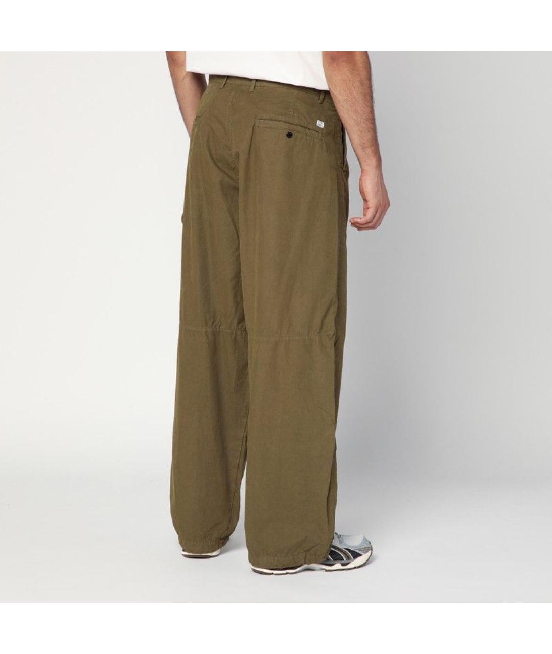 CP COMPANY Зеленые хлопковые повседневные брюки, фото 3