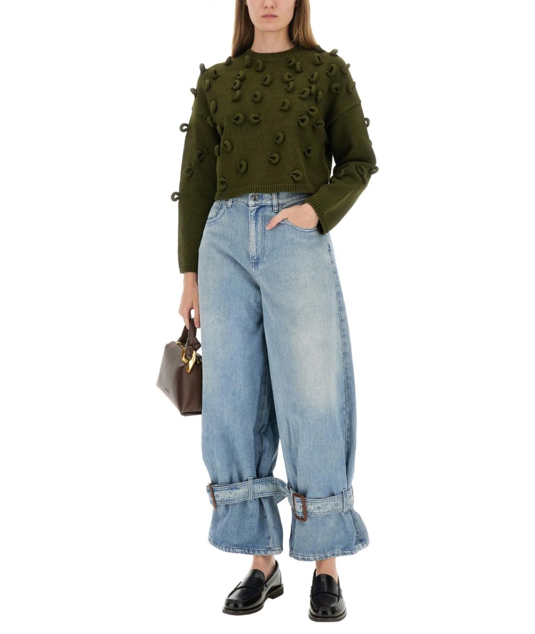 J.W.ANDERSON Зеленый хлопковый джемпер / свитер, фото 2