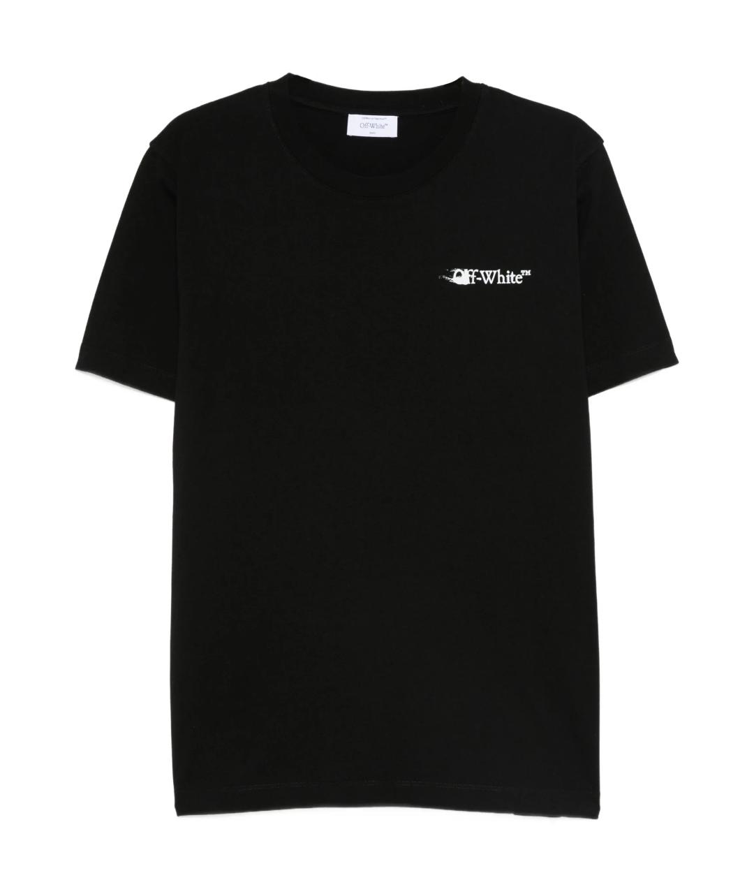 OFF-WHITE Черная хлопковая футболка, фото 1