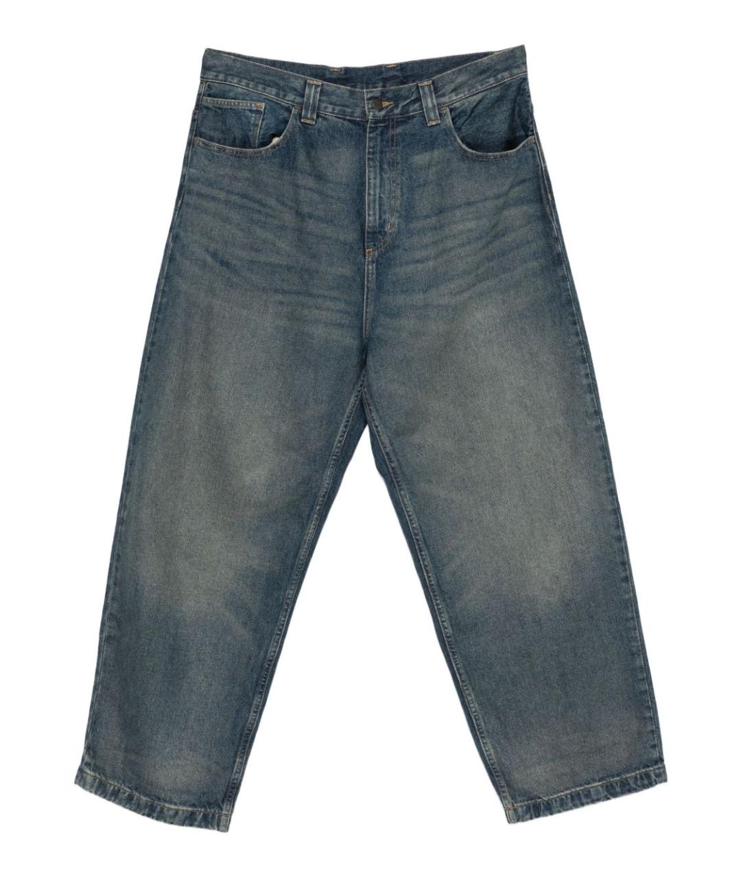 CARHARTT WIP Синие хлопковые прямые джинсы, фото 1