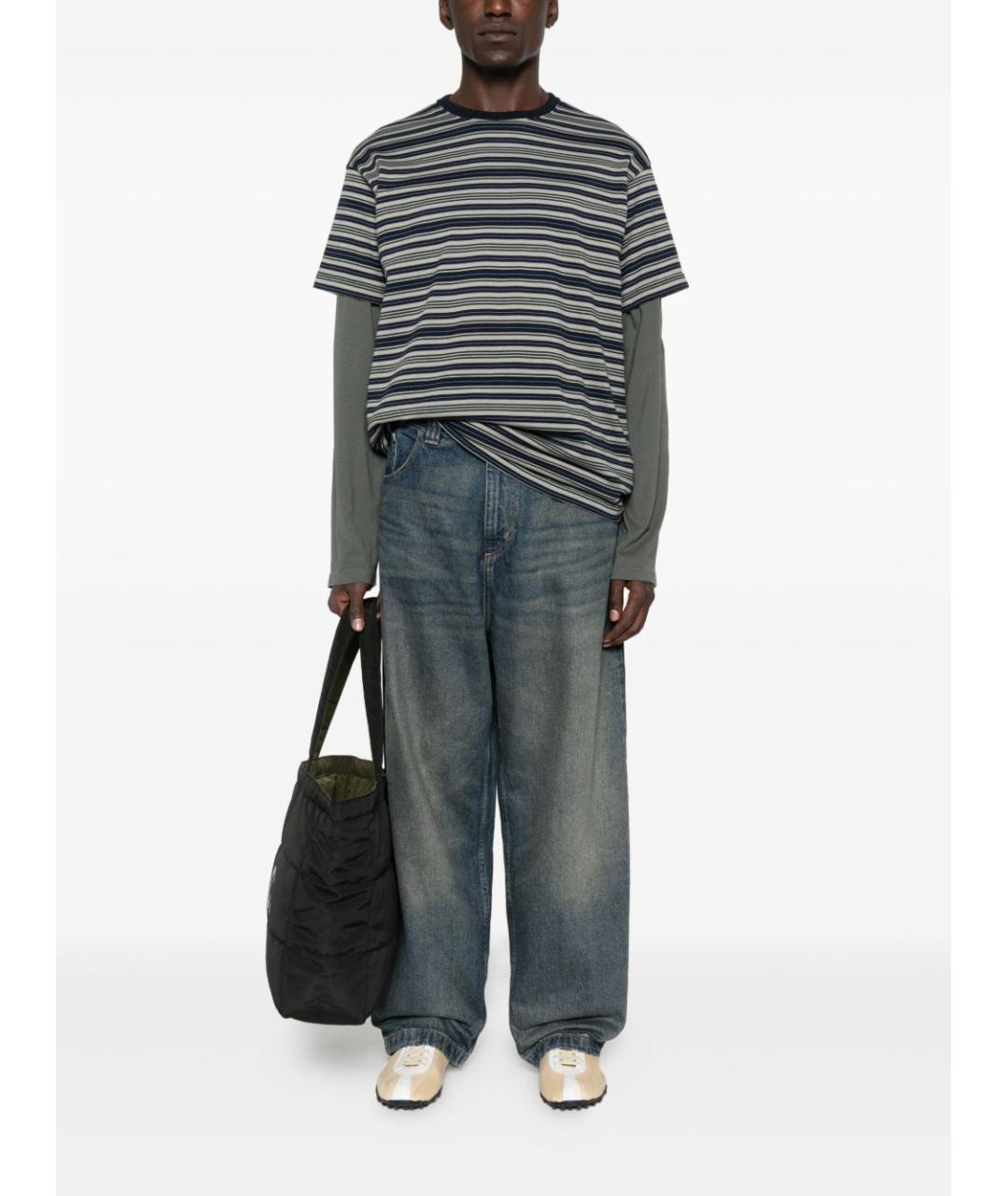 CARHARTT WIP Синие хлопковые прямые джинсы, фото 3