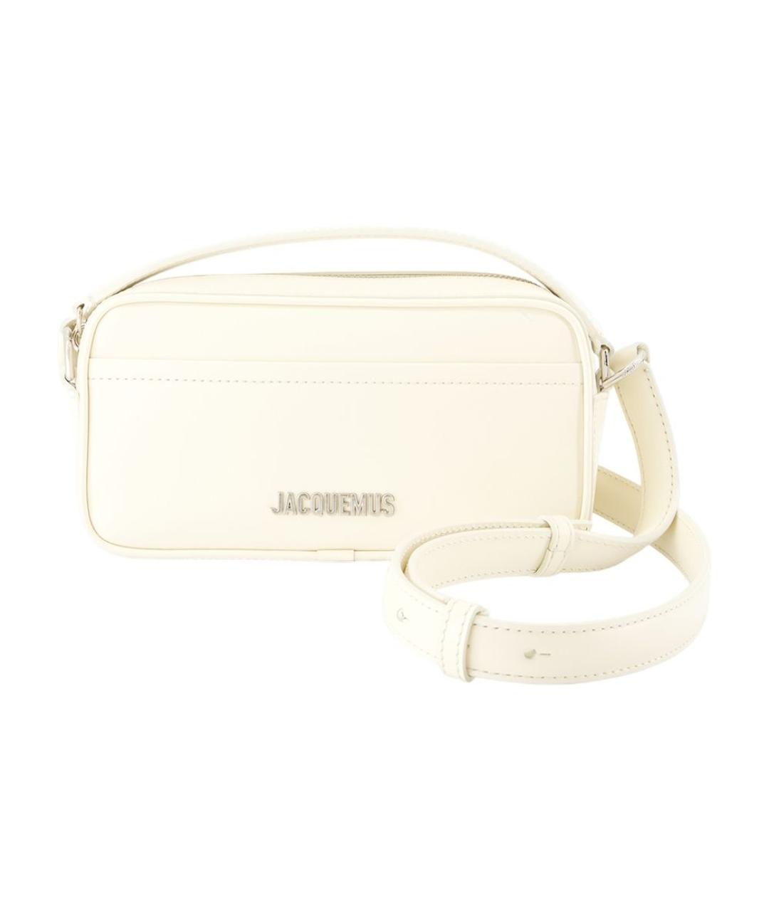 JACQUEMUS Белая тканевая сумка через плечо, фото 1