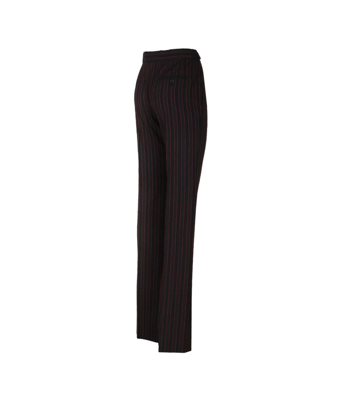 ALEXANDER MCQUEEN Мульти шерстяные прямые брюки, фото 3