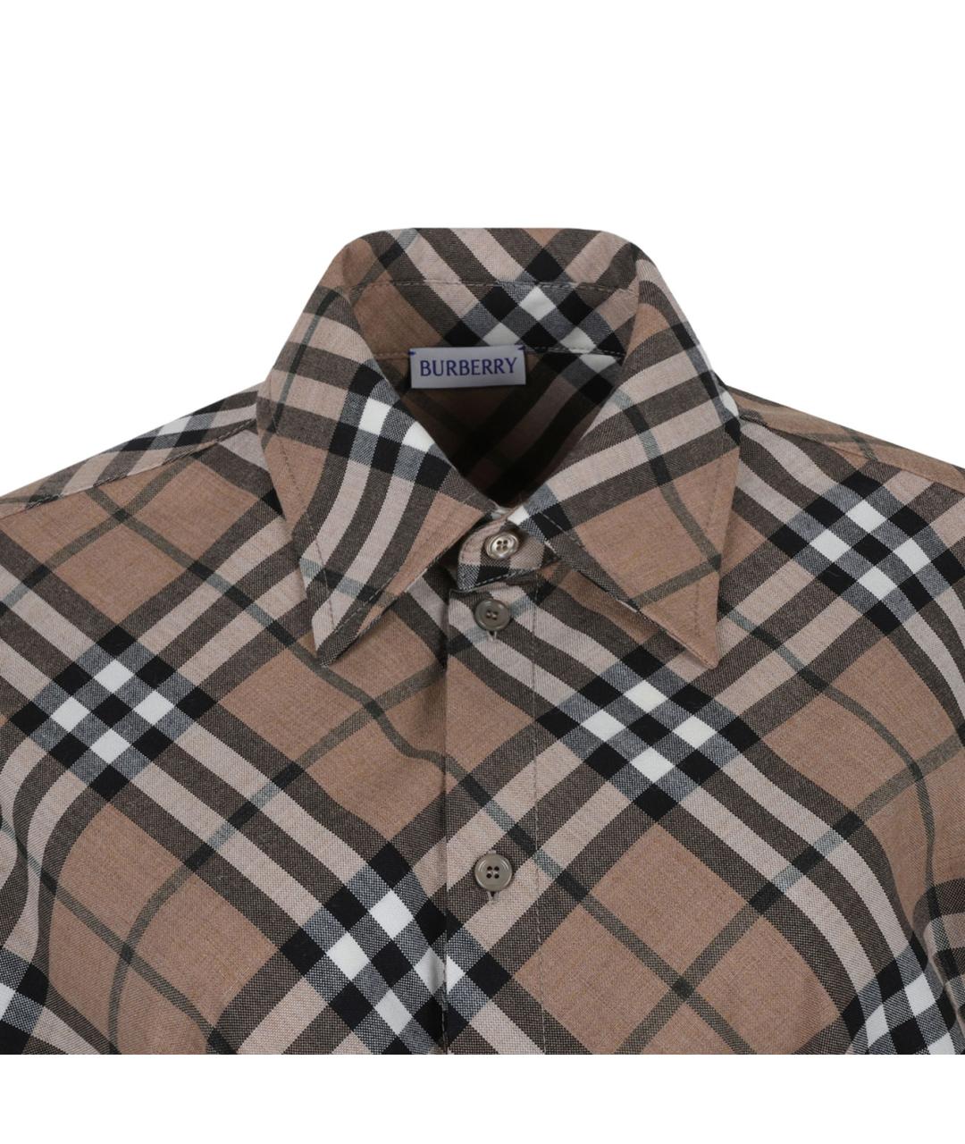 BURBERRY Мульти шерстяное повседневное платье, фото 3
