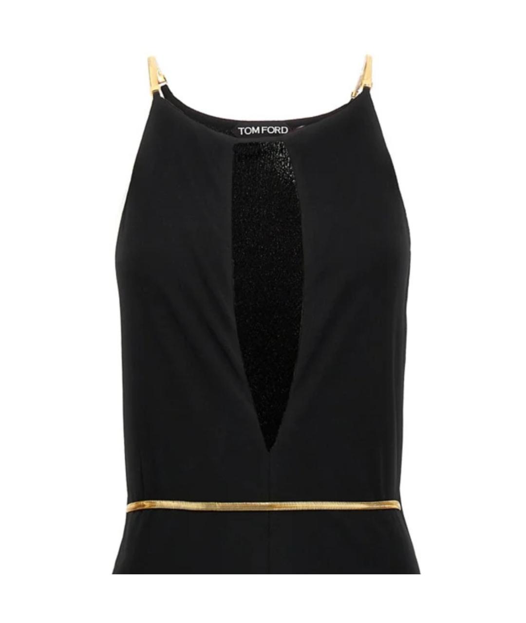 TOM FORD Черное вискозное вечернее платье, фото 3