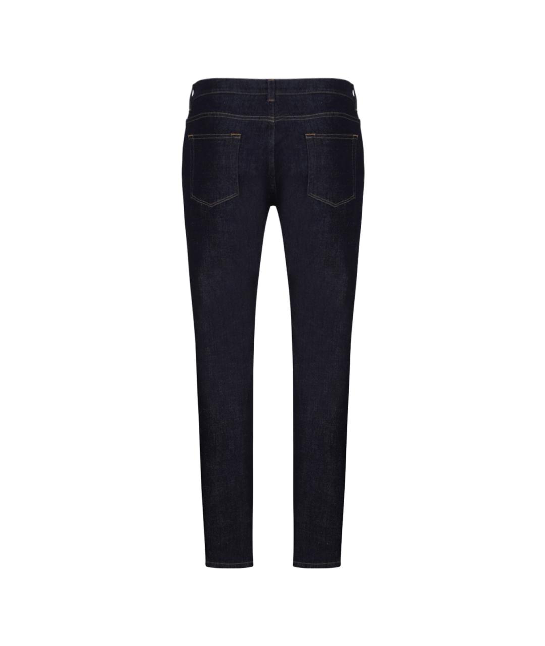 DOLCE&GABBANA Синие хлопко-эластановые джинсы скинни, фото 2