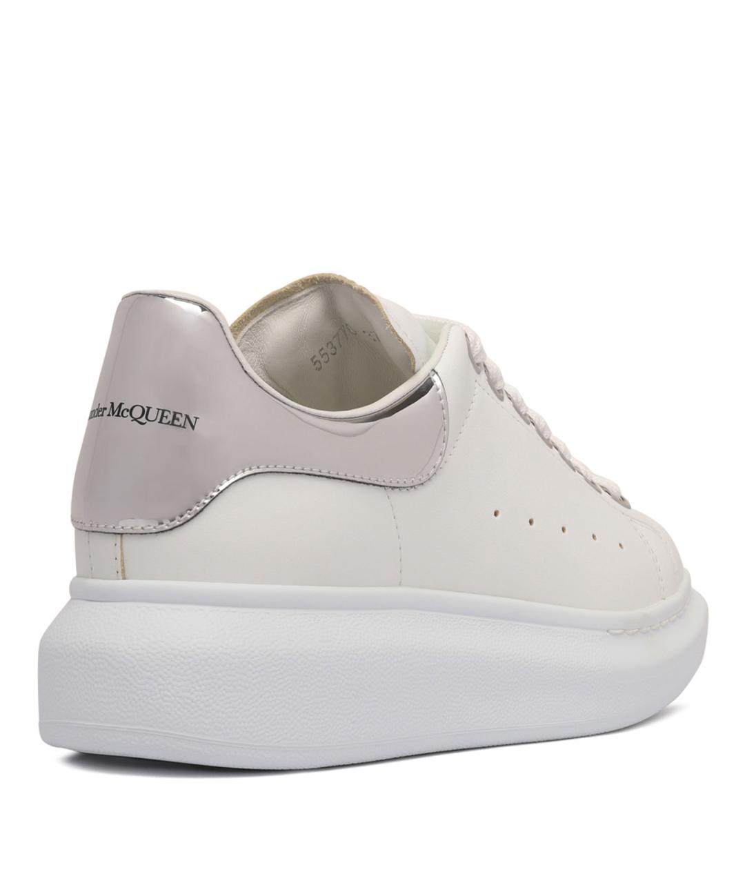 ALEXANDER MCQUEEN Белые кожаные кеды, фото 3