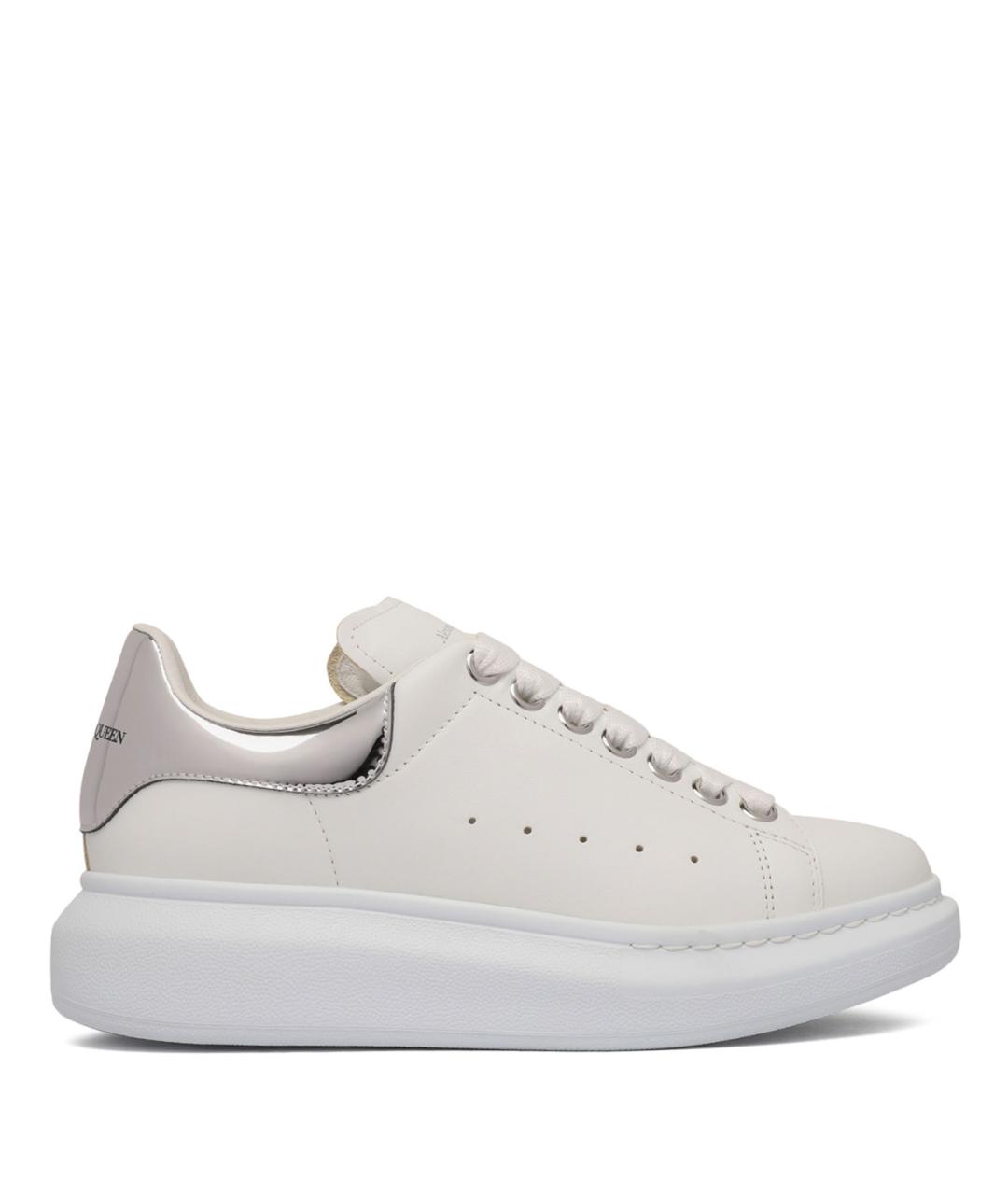 ALEXANDER MCQUEEN Белые кожаные кеды, фото 1