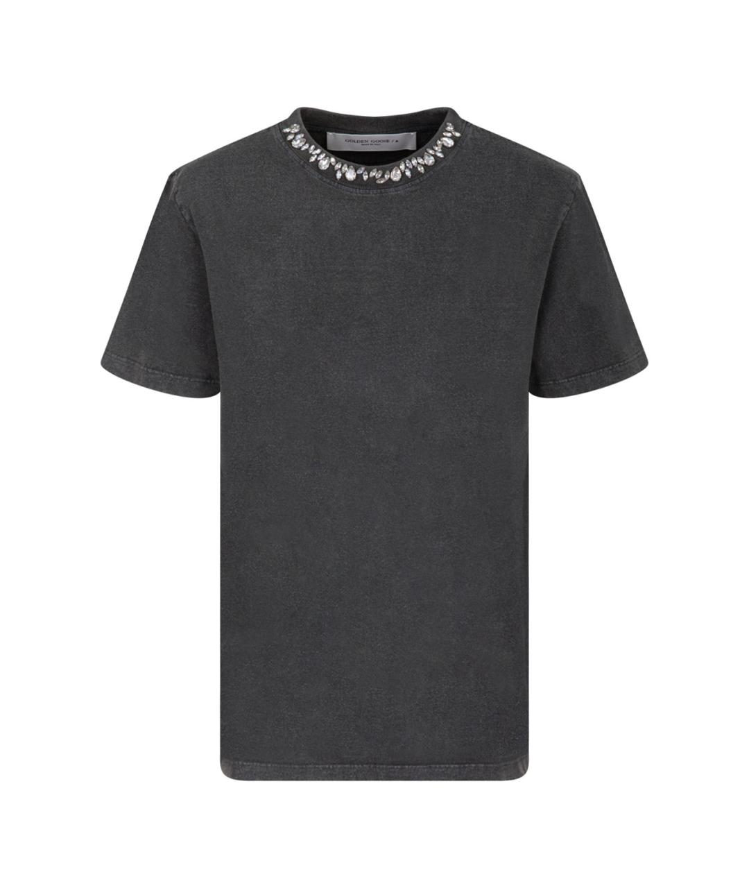 GOLDEN GOOSE DELUXE BRAND Серая футболка, фото 1