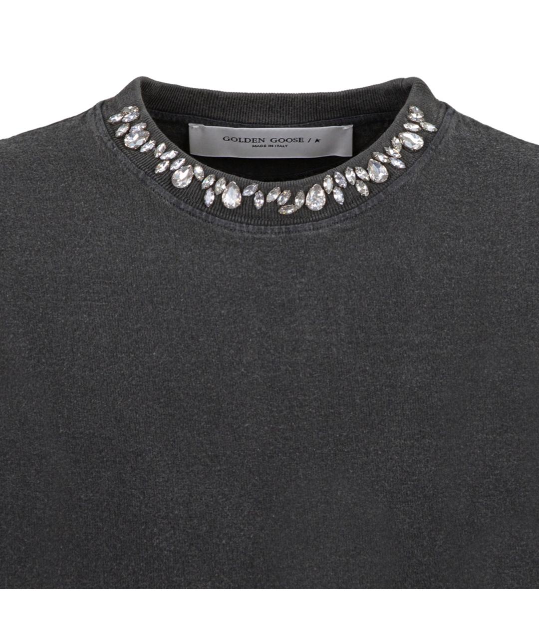 GOLDEN GOOSE DELUXE BRAND Серая футболка, фото 3