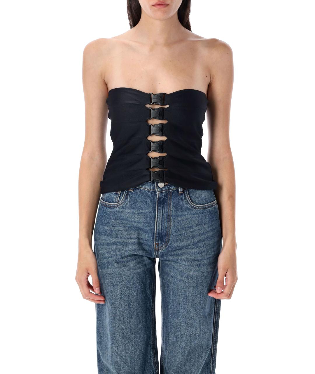 COPERNI Черная полиамидовая футболка, фото 2