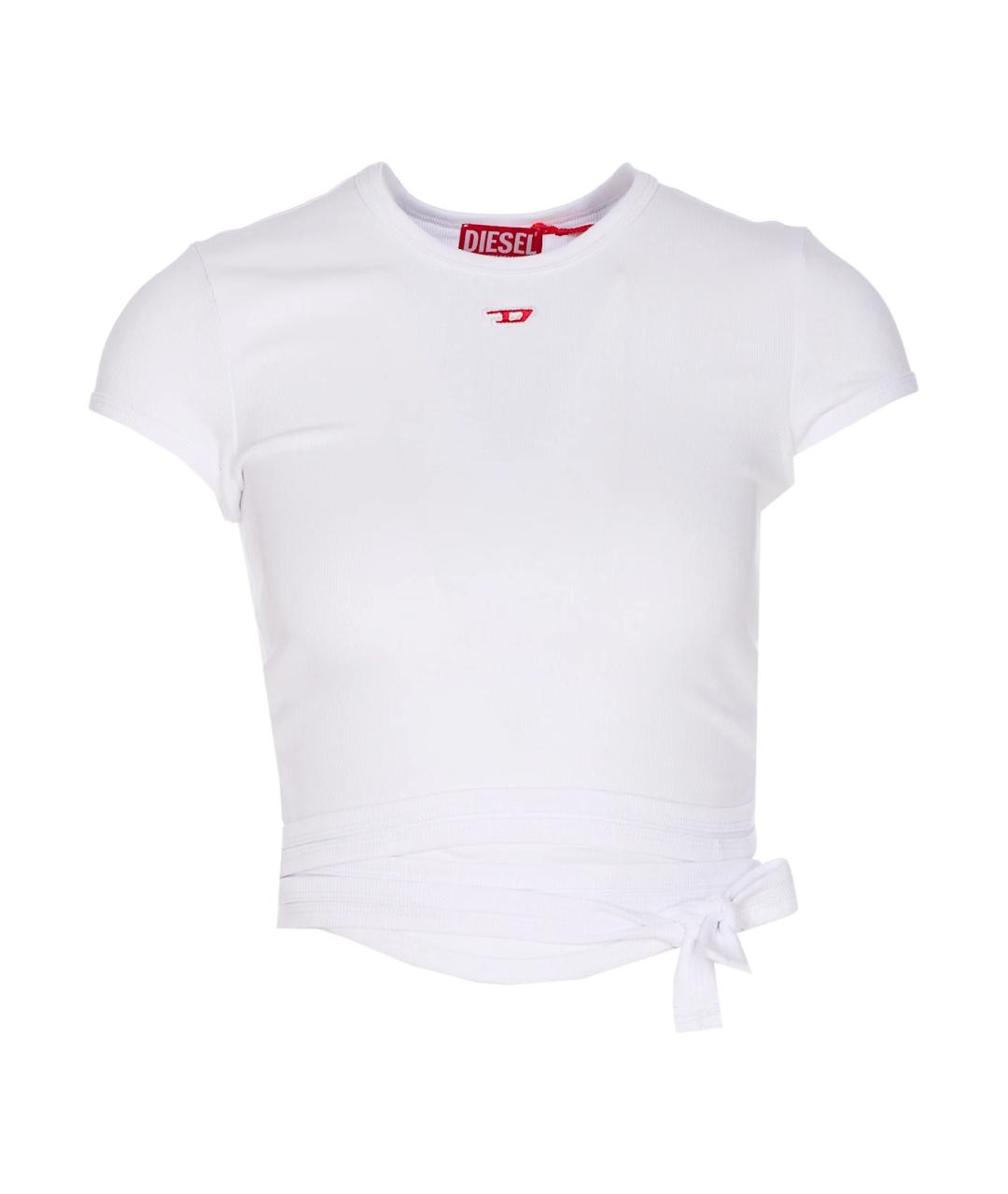 DIESEL Белая хлопковая футболка, фото 1