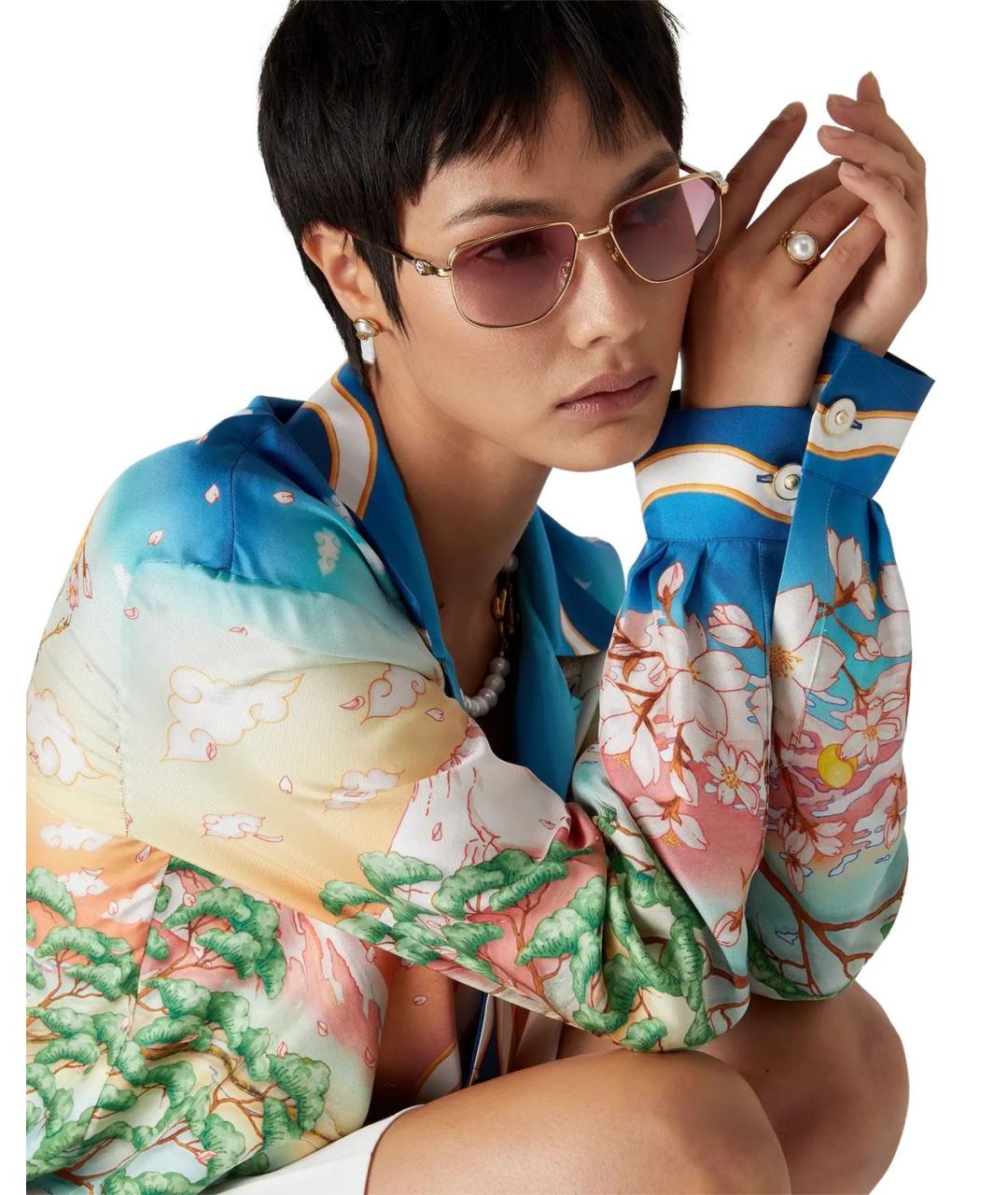 CASABLANCA Мульти шелковая кэжуал рубашка, фото 6