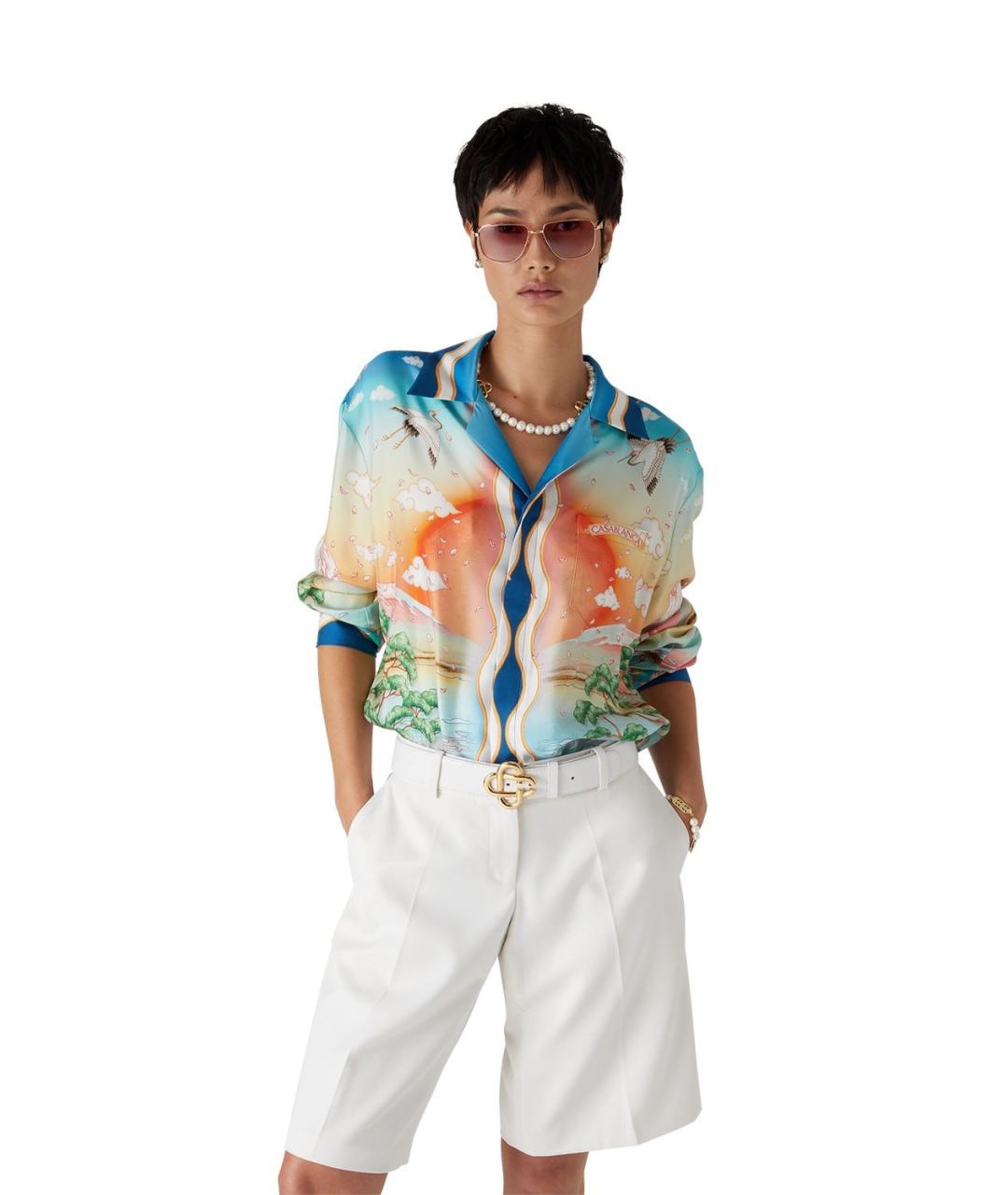 CASABLANCA Мульти шелковая кэжуал рубашка, фото 3