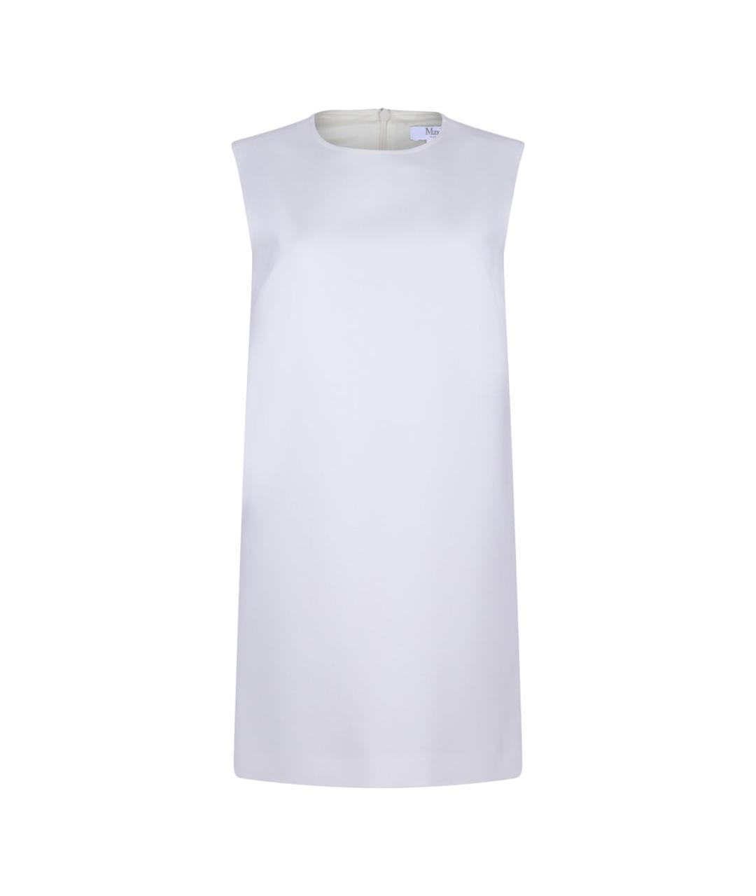 MAX MARA Белое шерстяное повседневное платье, фото 1
