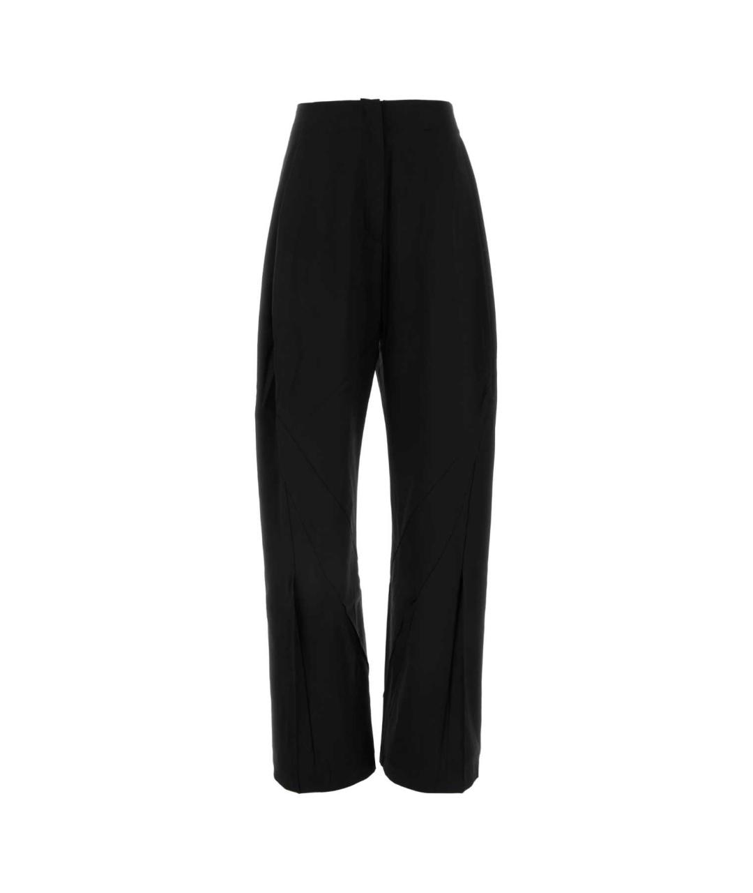 KIKO KOSTADINOV Черные шерстяные прямые брюки, фото 1