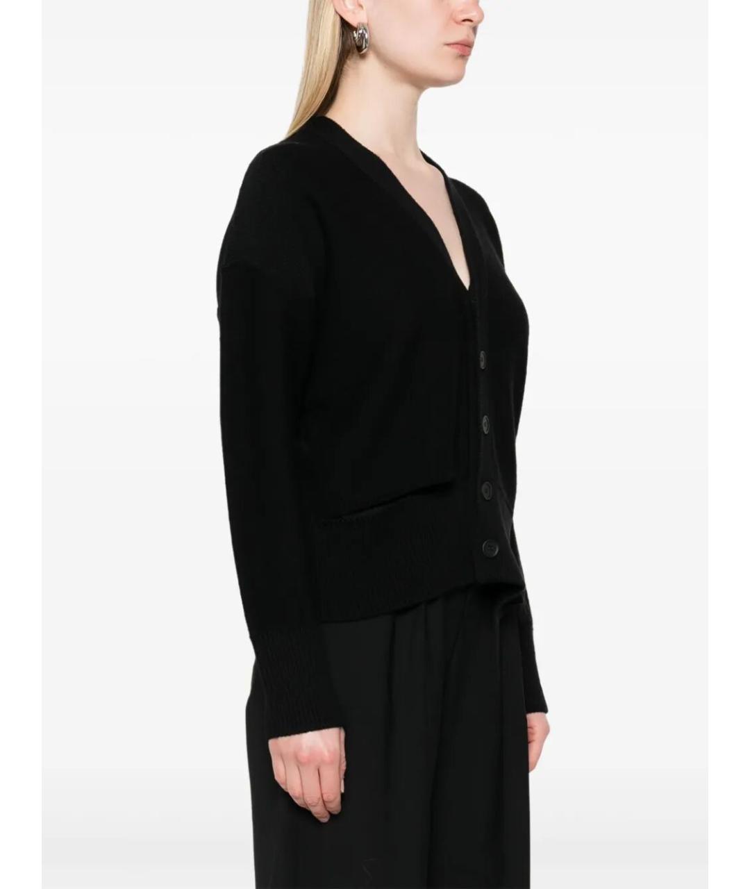 MM6 MAISON MARGIELA Черный шерстяной кардиган, фото 5