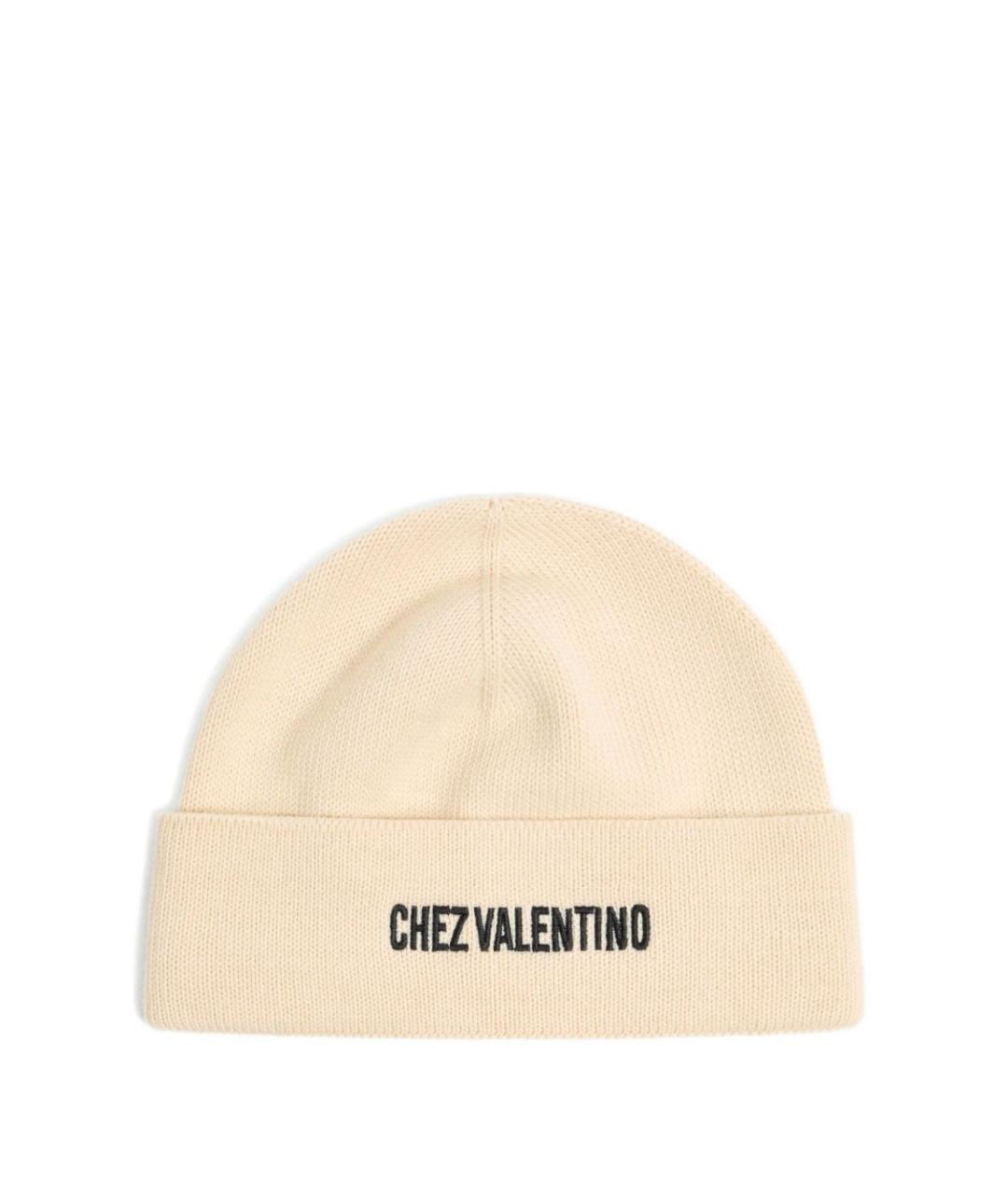 VALENTINO Бежевая шерстяная шапка, фото 1