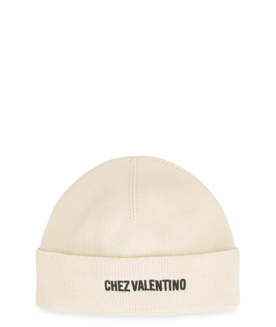 VALENTINO Бежевая шерстяная шапка, фото 5