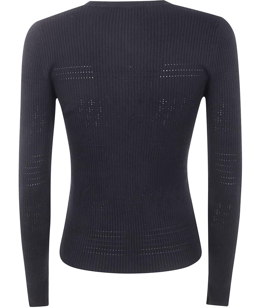 TWIN-SET Черный полиэстеровый джемпер / свитер, фото 2