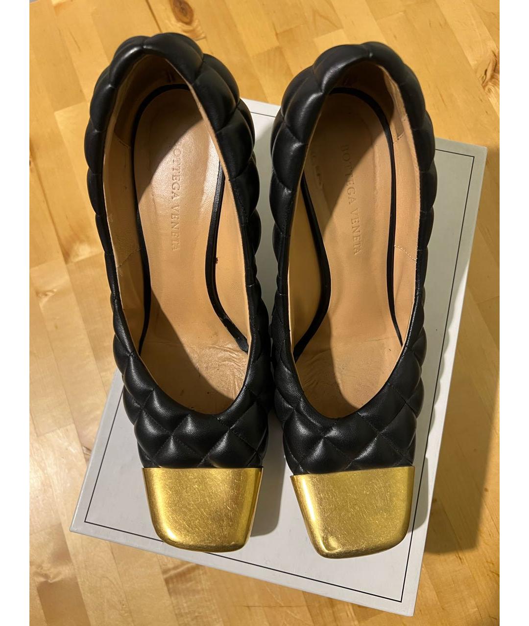 BOTTEGA VENETA Черные кожаные туфли, фото 2