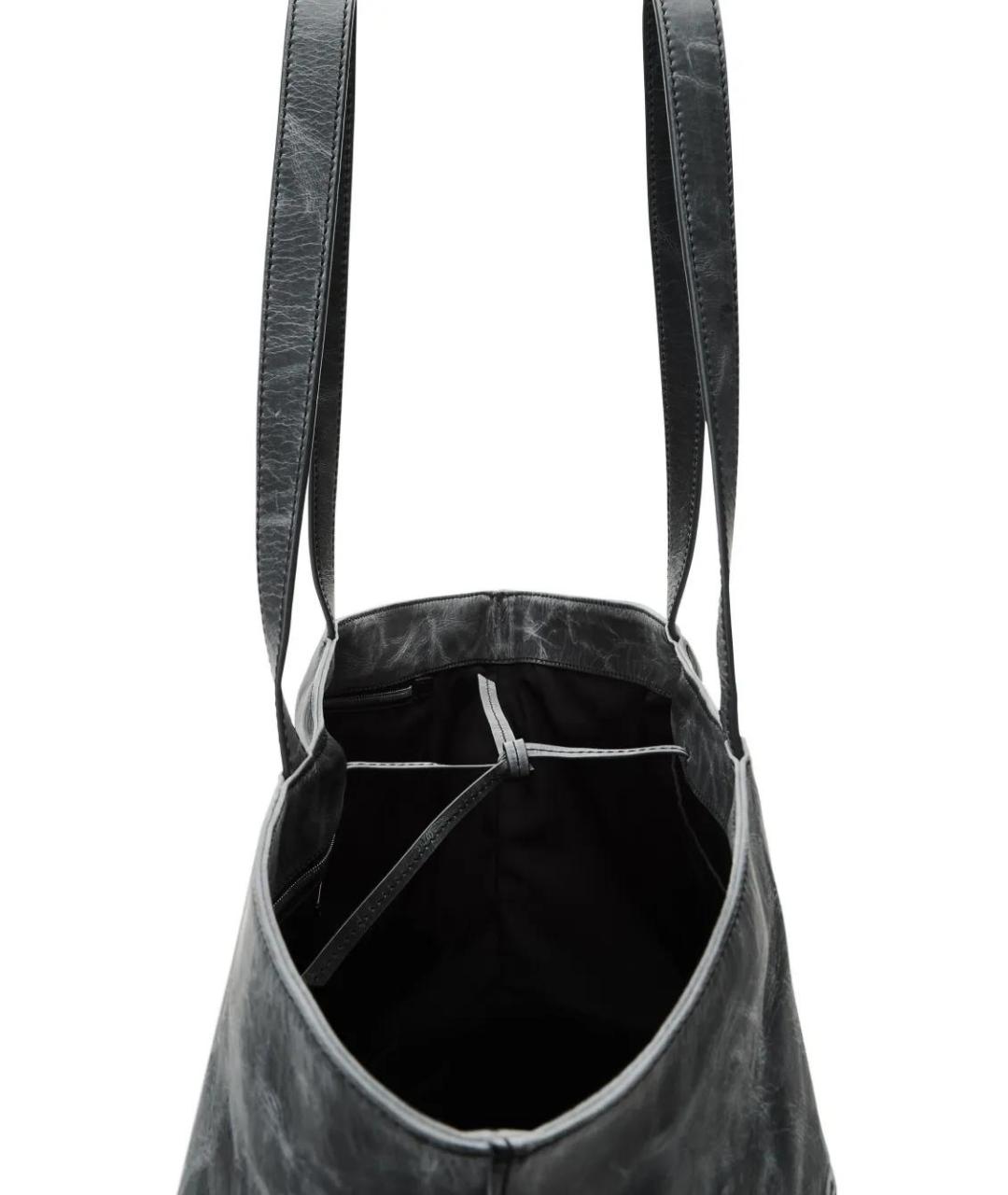 ALEXANDER WANG Серая синтетическая сумка тоут, фото 4