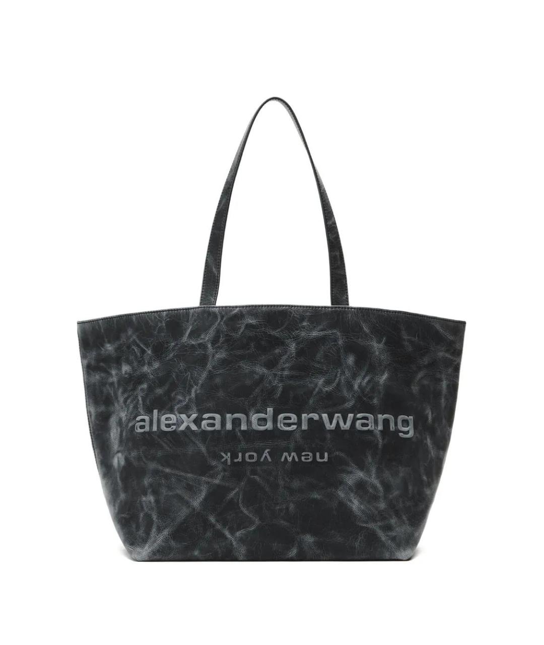 ALEXANDER WANG Серая синтетическая сумка тоут, фото 1